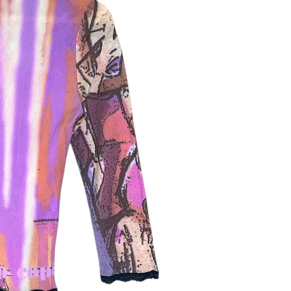 Cop Copine Y2K Girls Mesh Top - Picture 10 of 11